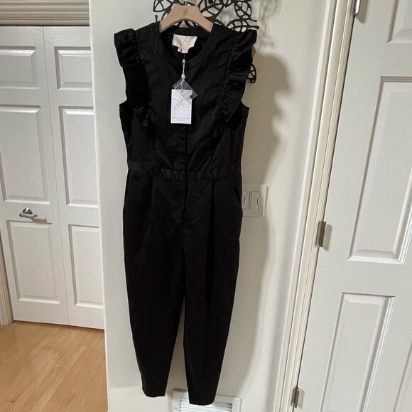 Gal Meets Glam Collection Kierra Jumpsuit in Black 10 NWT - Picture 4 of 14